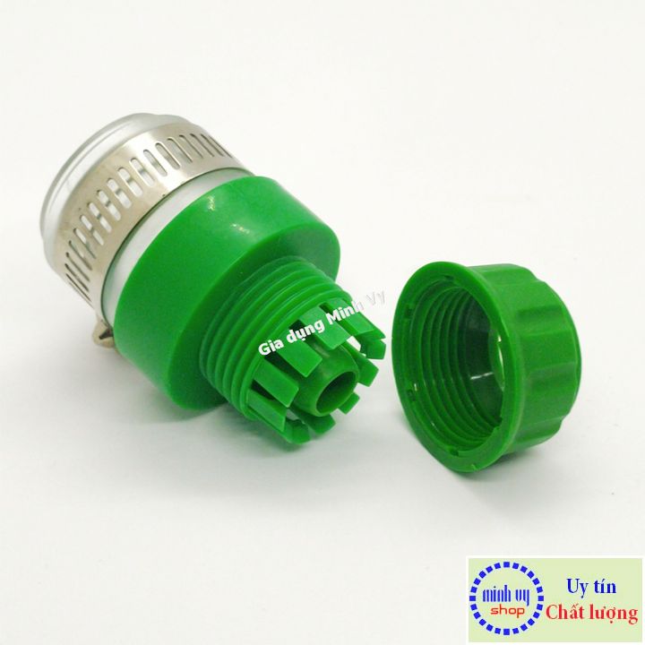 Nối nhanh ống mềm 14mm với vòi nước để tưới câyrửa xe - Cut nối nhanh ống nước mềm 14-16mm với vòi nước NNCG