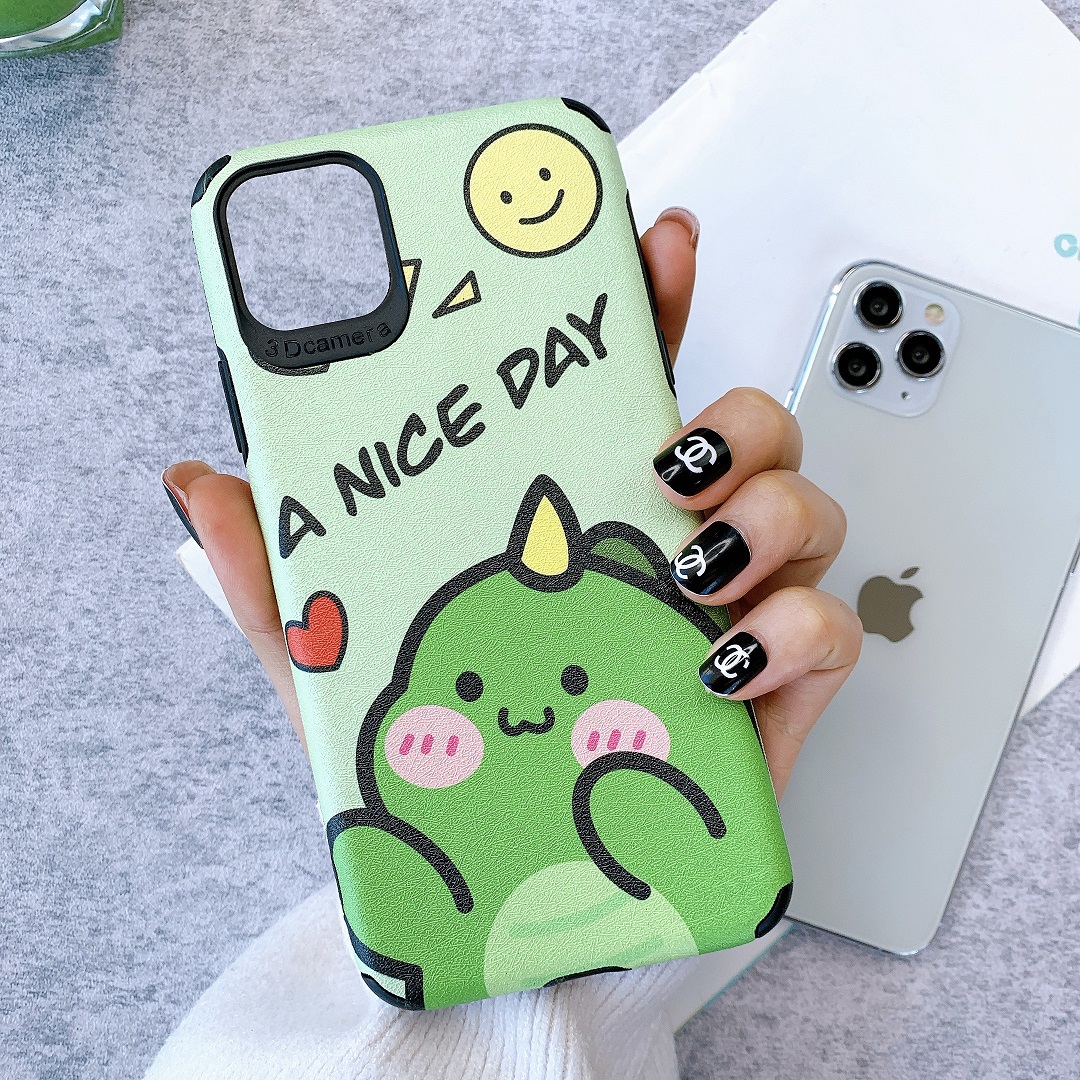 Ốp Lưng Da IMD Dino Nice Day