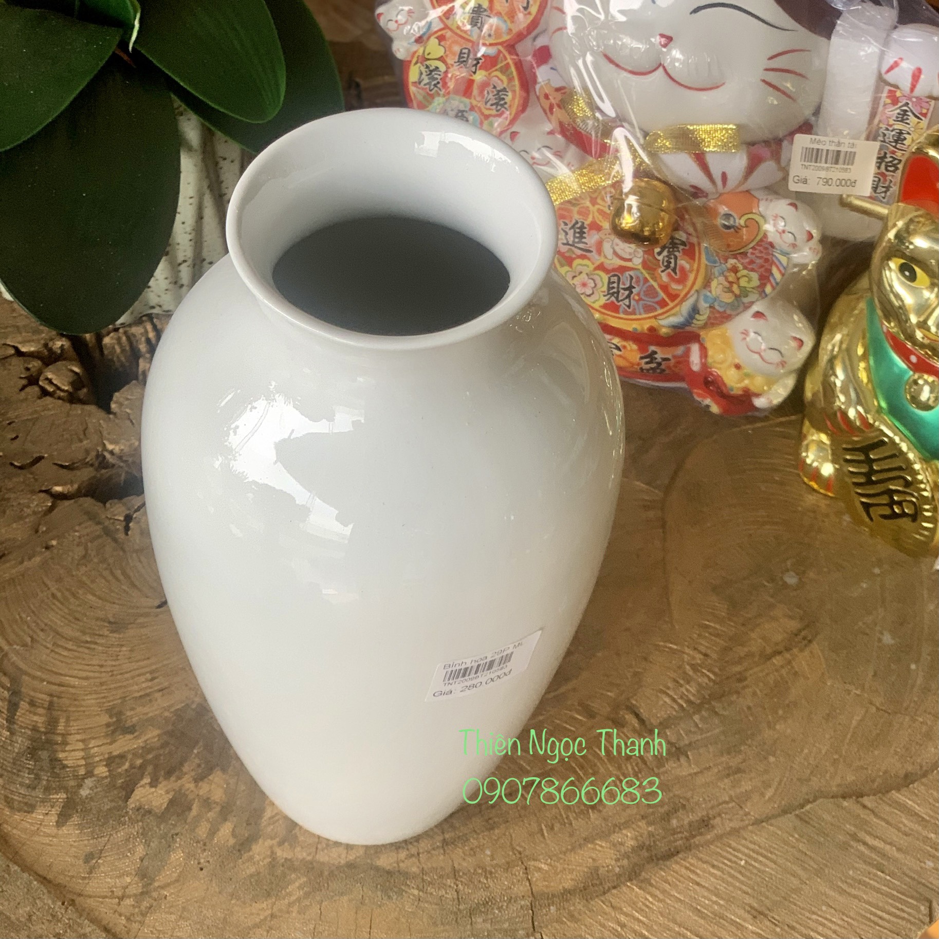 Bình Gốm, Lọ bình hoa hiện đại, Cắm hoa decor đẹp- gốm Mình Long