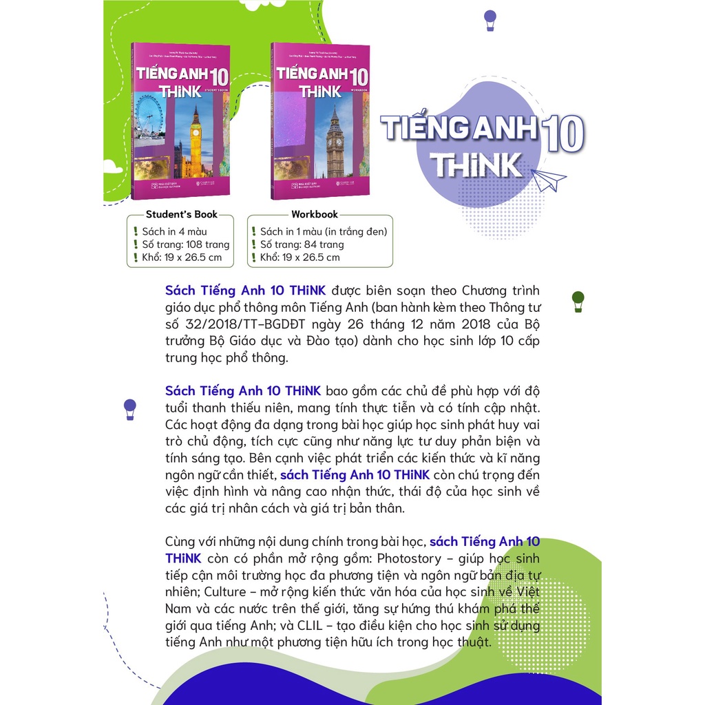 Sách Giáo Khoa Tiếng Anh 10 THiNK (Student's Book) ( ZB )