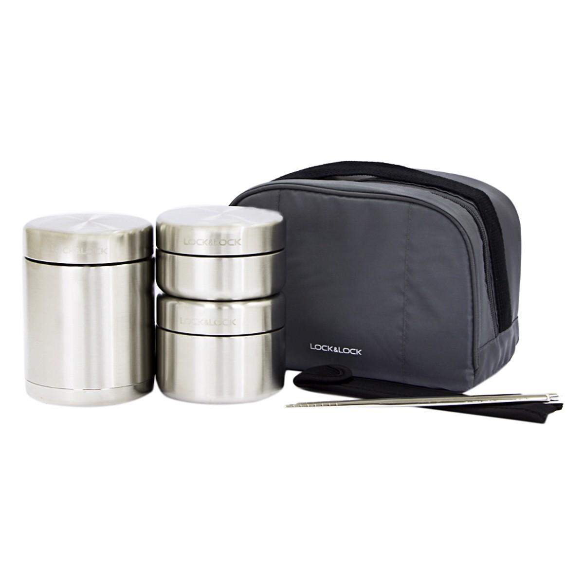 Bộ Hộp Cơm Giữ Nhiệt Lock&Lock LHC8016 (1150ml)
