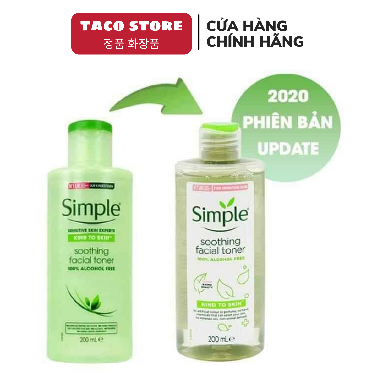 Toner Simple dịu nhẹ dưỡng da 200ml