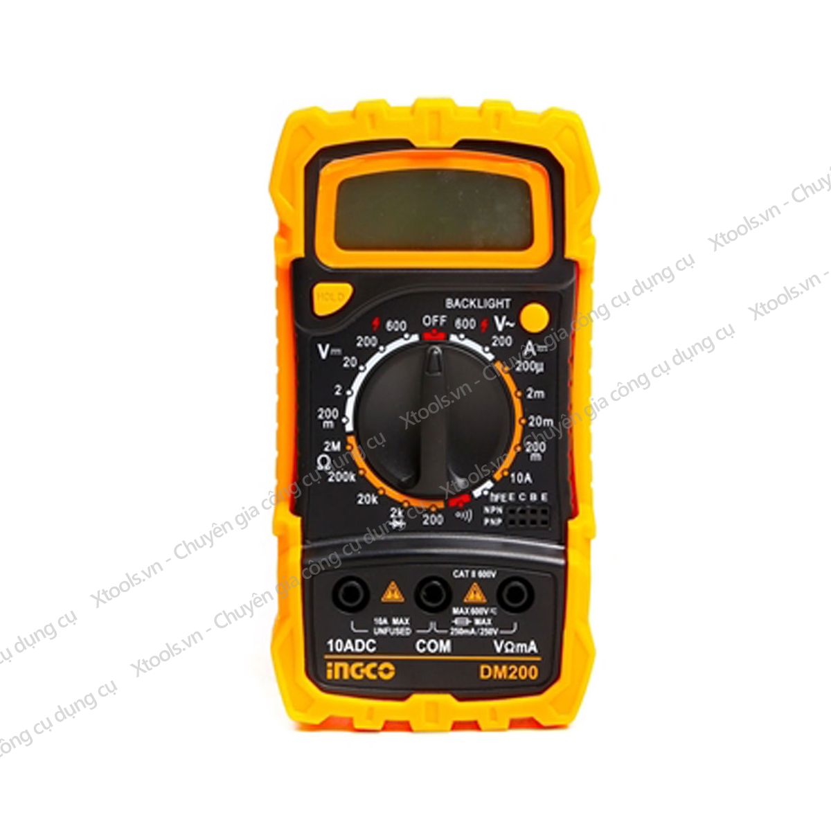 Đồng hồ đo điện vạn năng INGCO DM200 Đồng hồ đa năng Màn hình LCD 1999 số đếm. có đèn nền XTOOLs