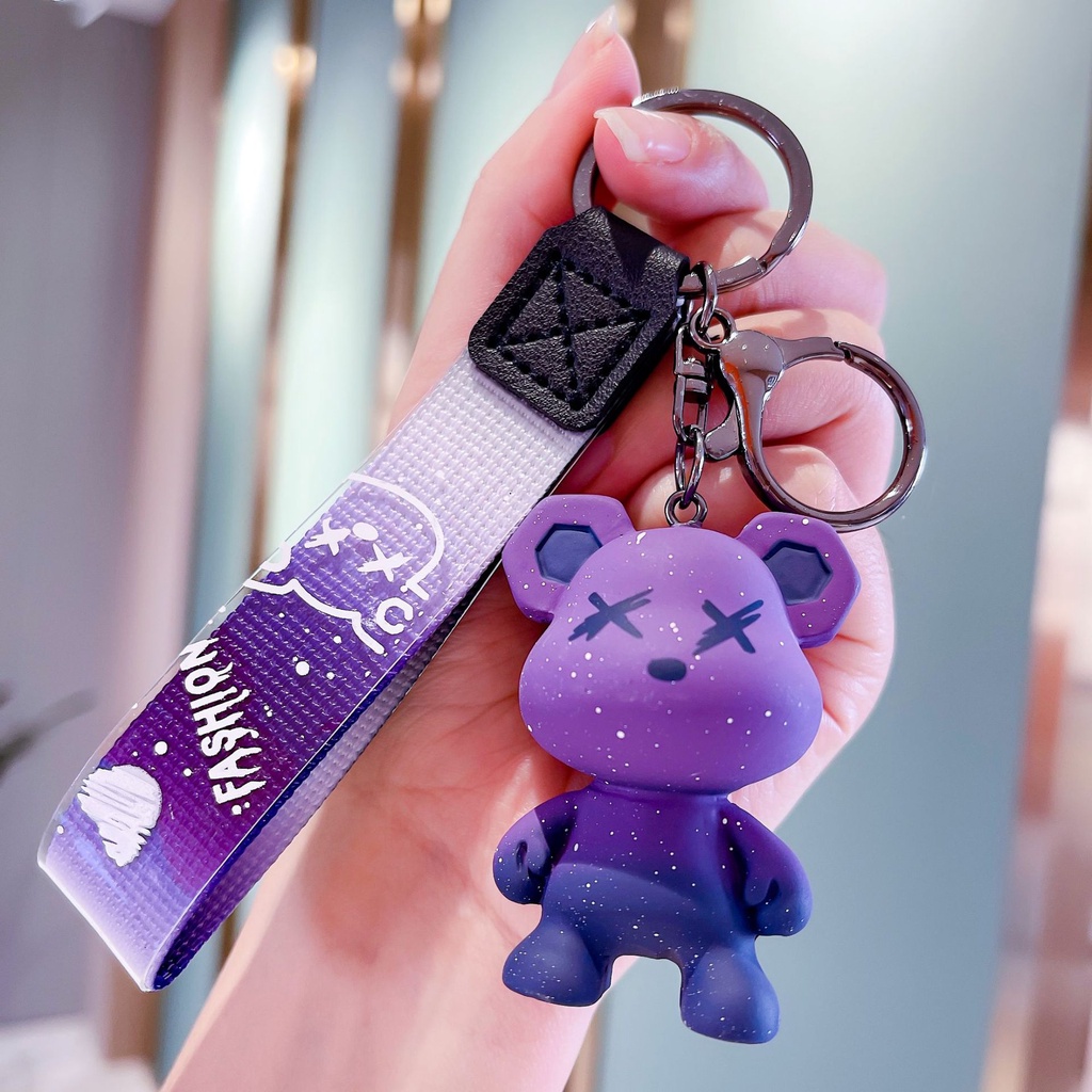 Móc khóa trang trí hình gấu Bearbrick cá tính