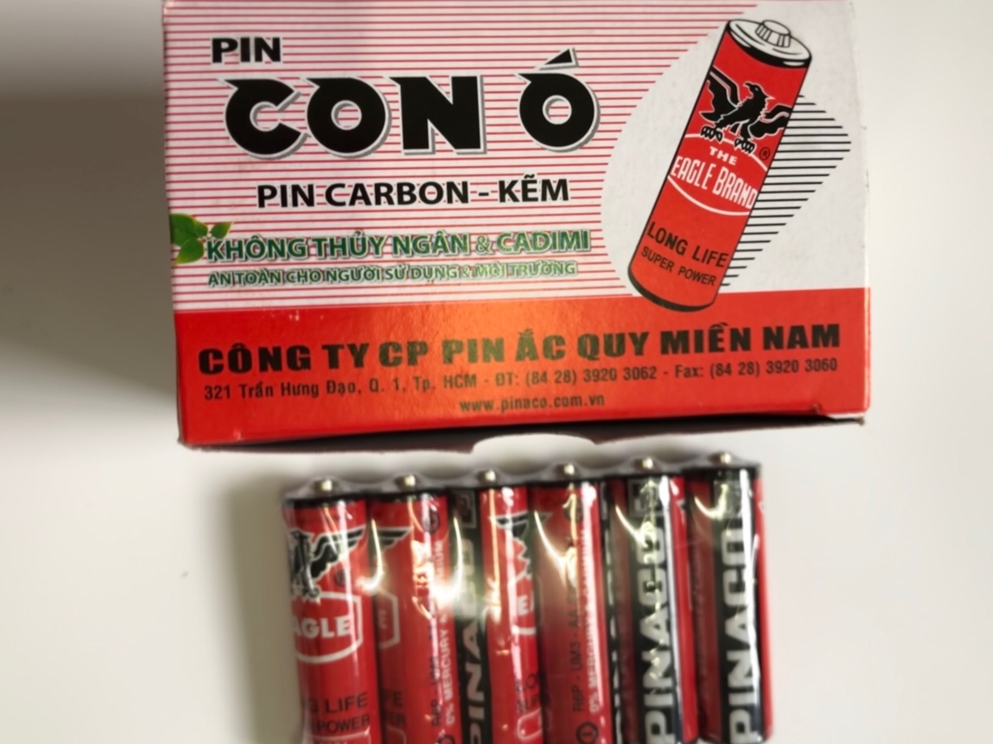 Pin Tiểu Con Ó AA 1.5 Vol - Lóc 6 viên