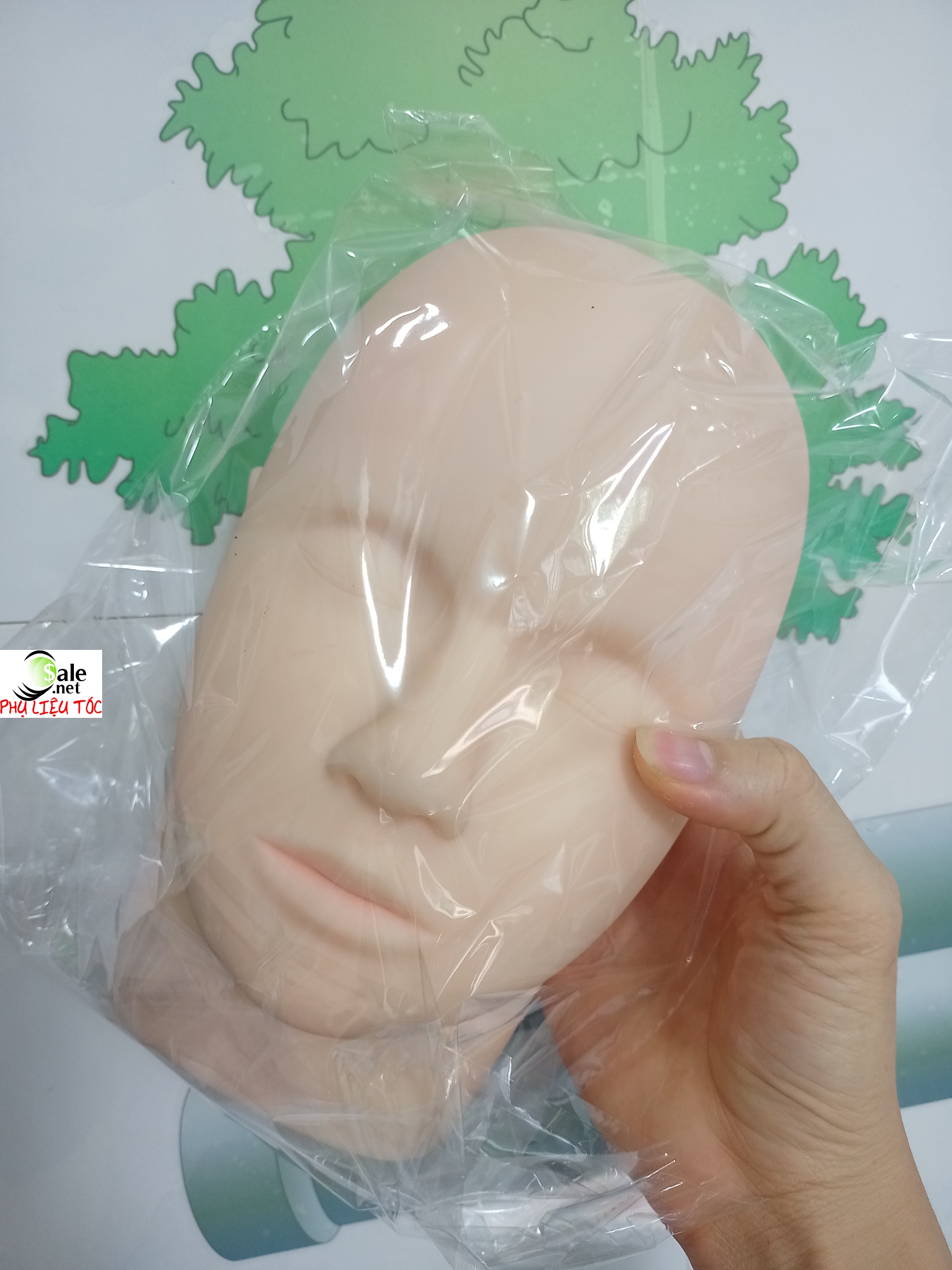 Đầu ma nơ canh dùng để cho học viên học nối mi