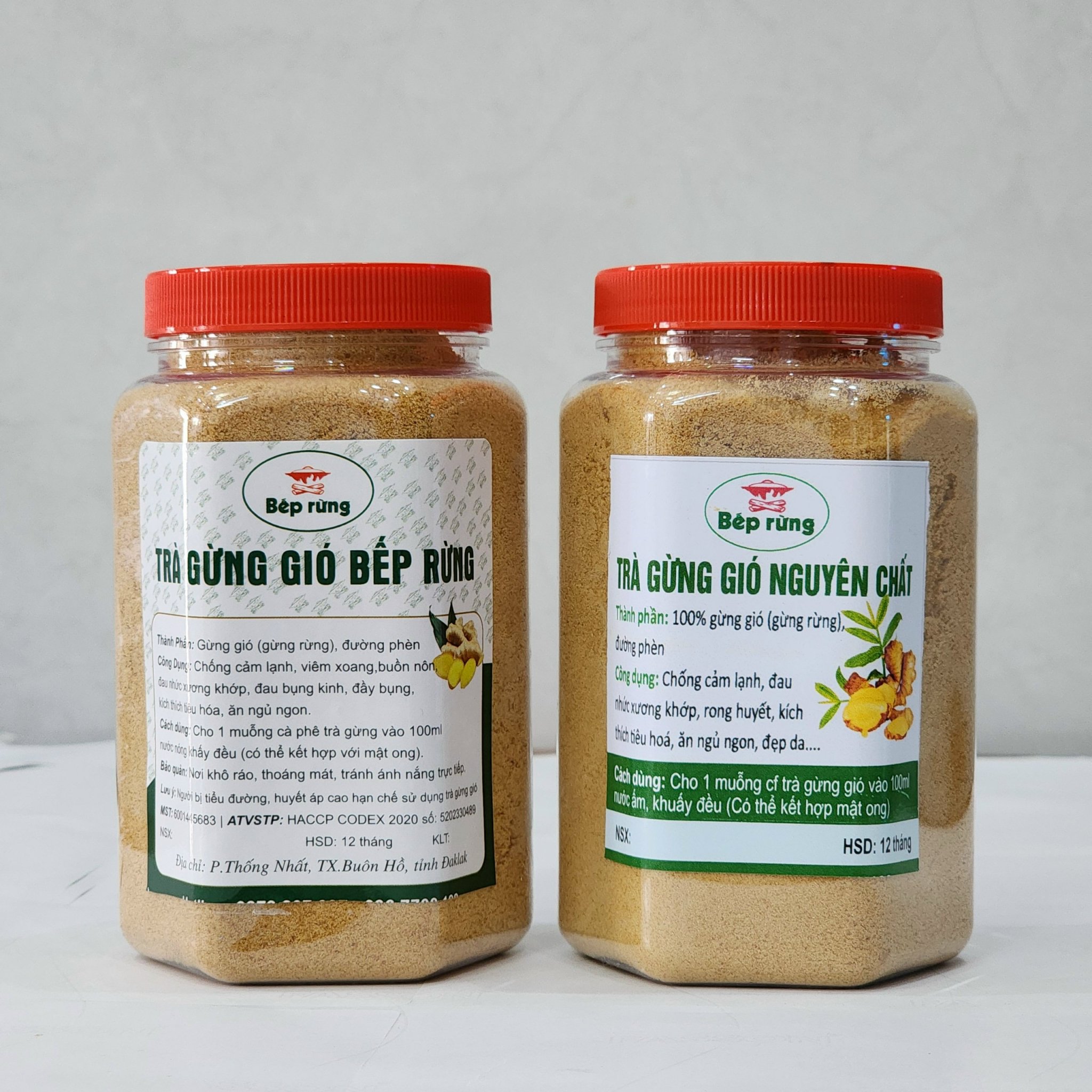 Trà Gừng Gió Bếp Rừng - Hũ 370g