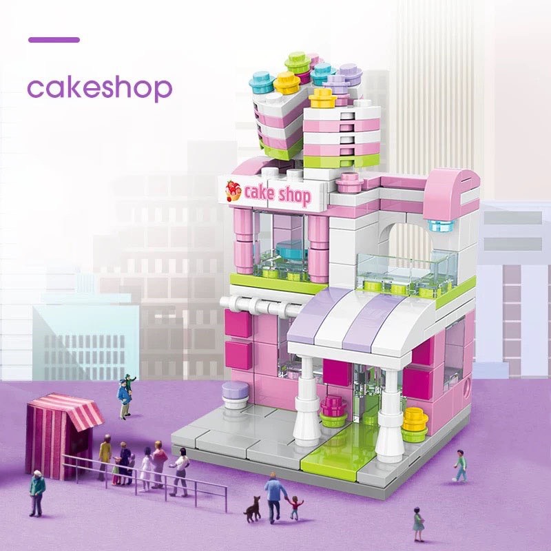 Lego Lắp Ráp Mô Hình Cửa Hàng Mini