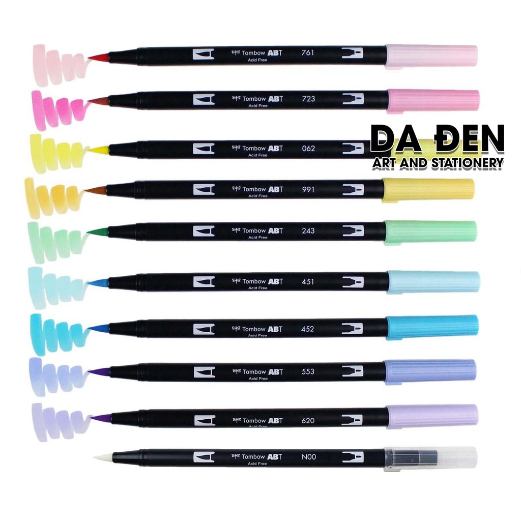 [HCM]Bút Tombow Dual Brush Pen Set Pastel 6/10