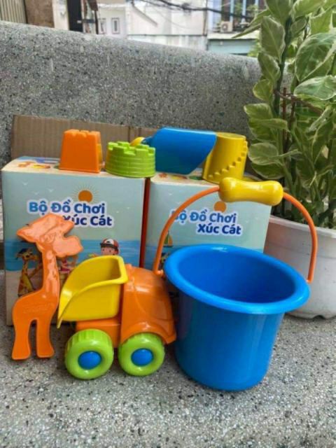 Bộ đồ chơi xúc cát cho bé quà Abbott Grow- Đồ chơi cát đi biển HK