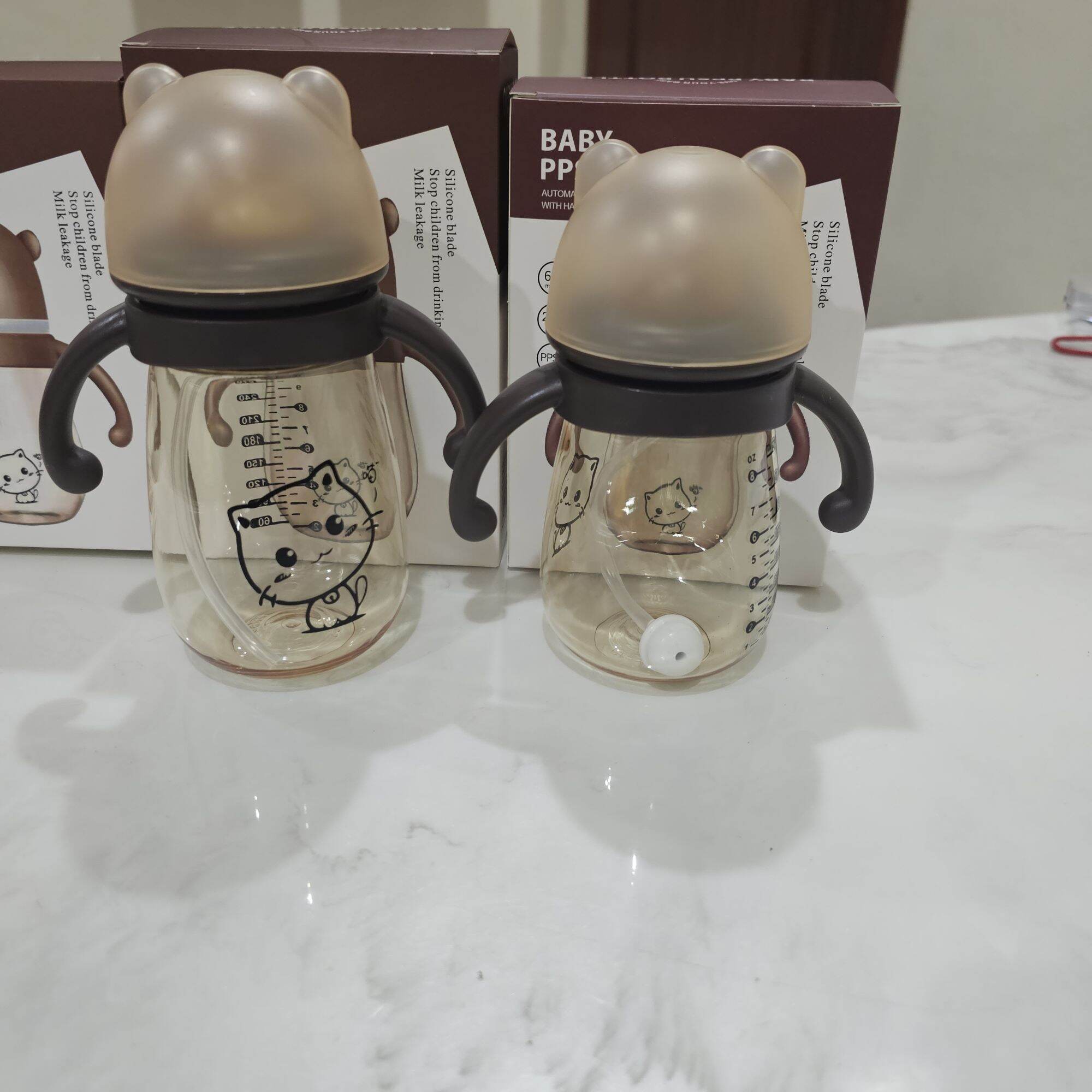 Bình sữa hình mèo 240ml/300ml