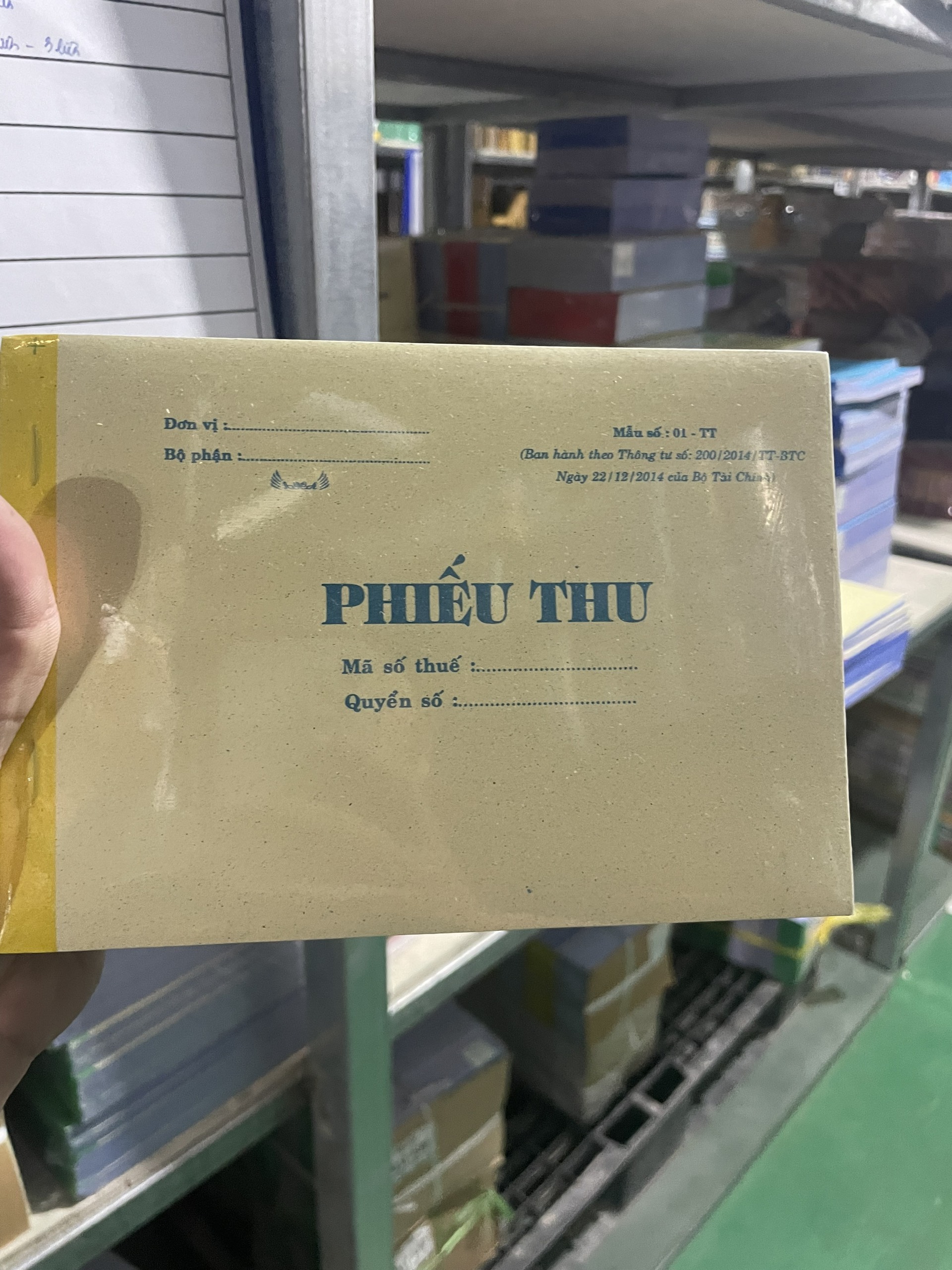 Phiếu thu - phiếu chi 3 liên khổ 13x19