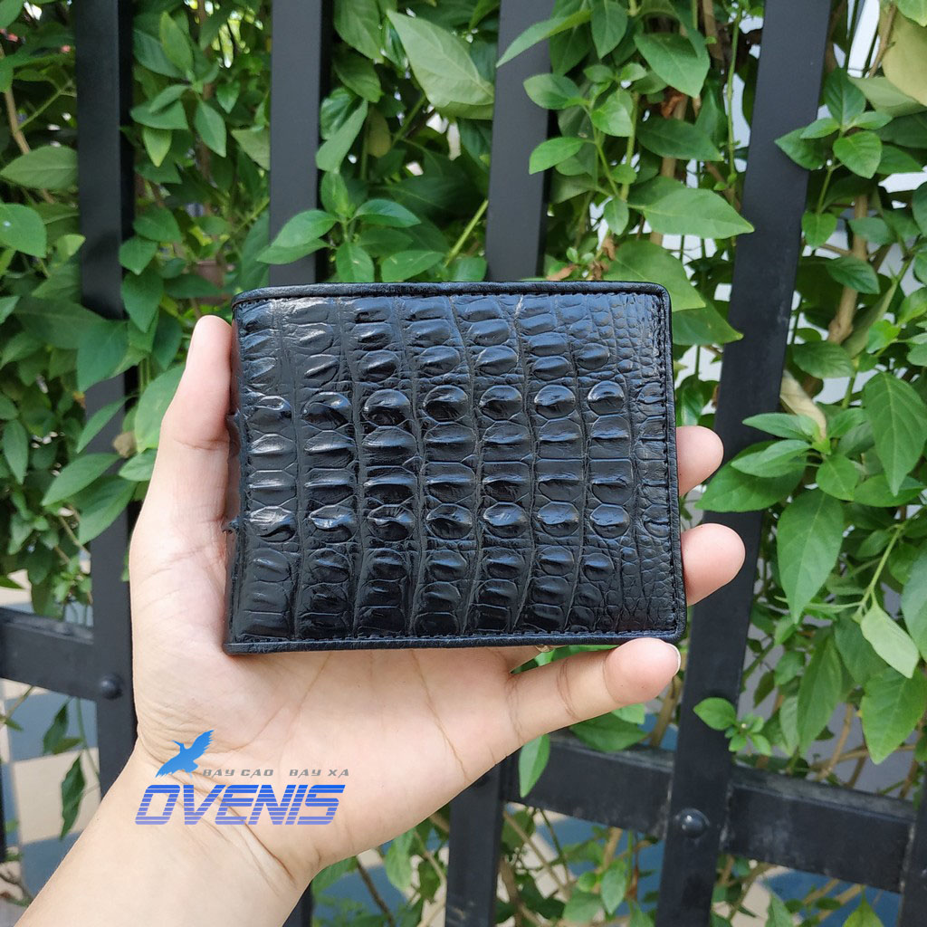 [FREE SHIP] Ví da cá sấu 2 mặt. Gai đuôi cá sấu tầm trung dễ sử dụng!