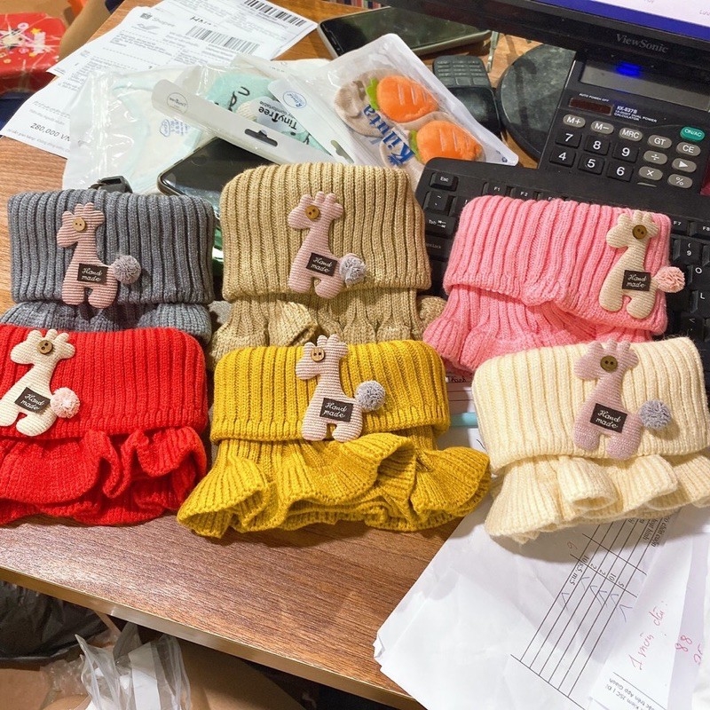 Freeship - Khăn len quàng cổ siêu ấm siêu cute cho bé