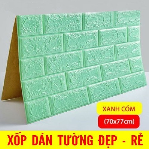Combo 10 xốp dán tường giả gạch 3D