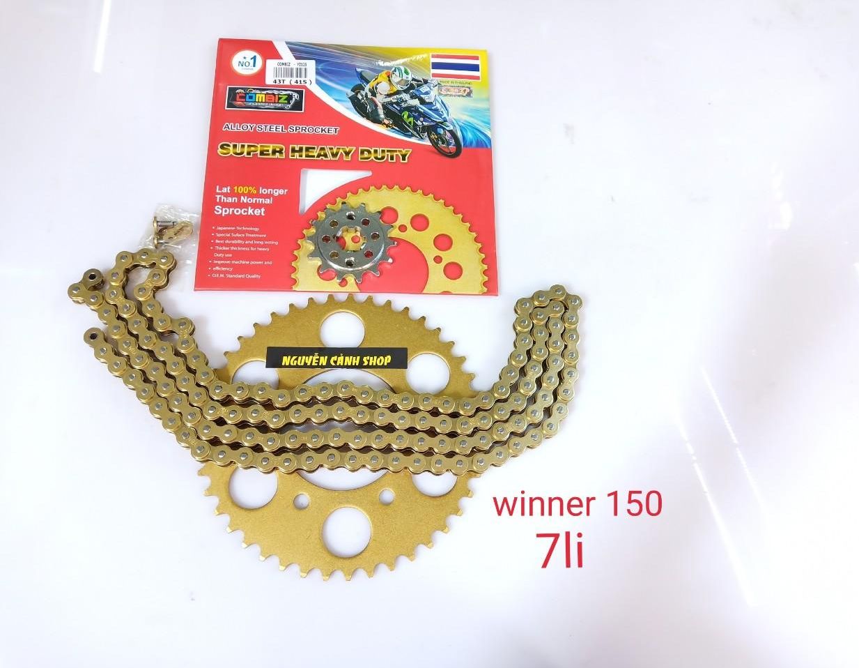 Sên nhông dĩa xe winner 150 7li