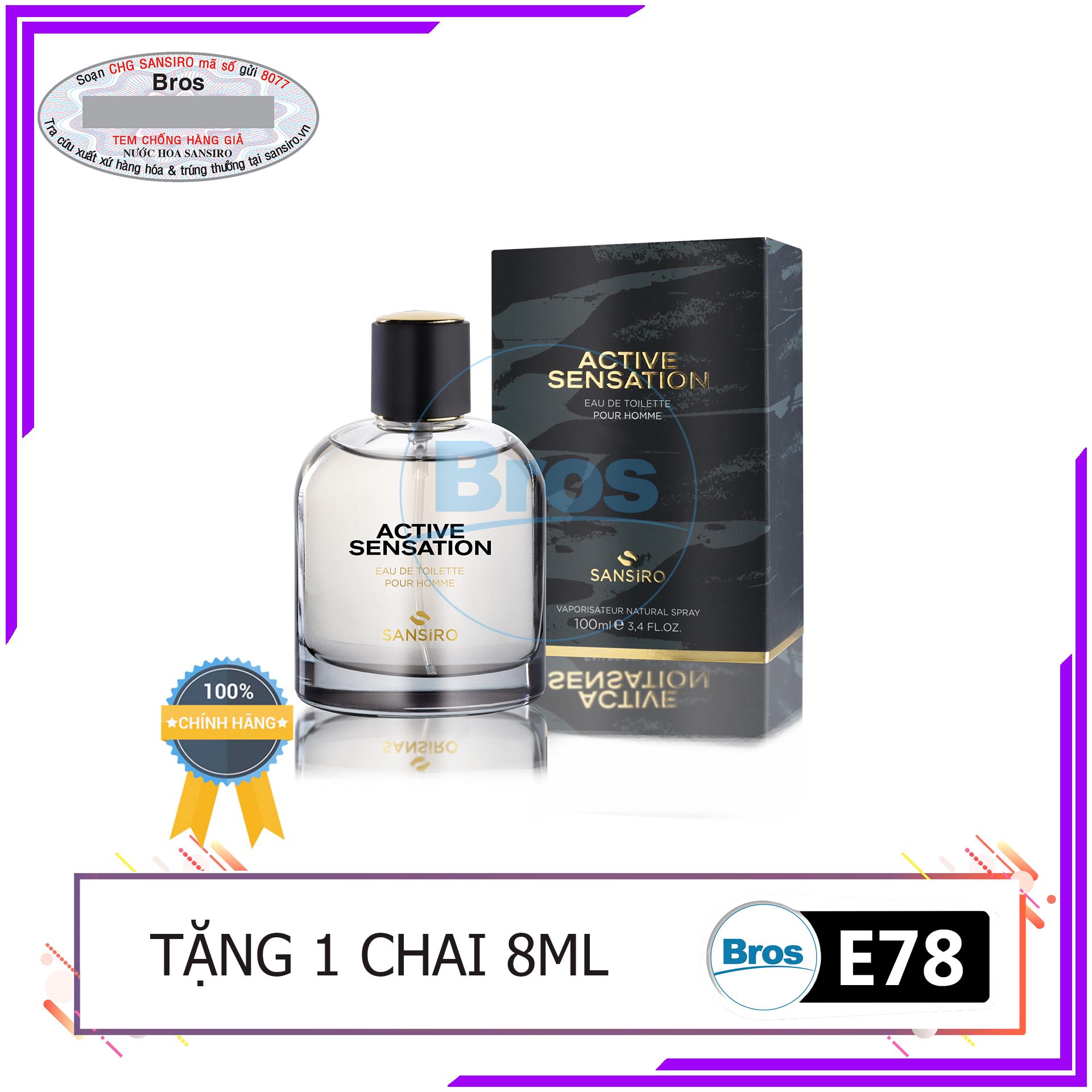 Nước hoa Sansiro ACTIVE SENSATION 100ml cho nam