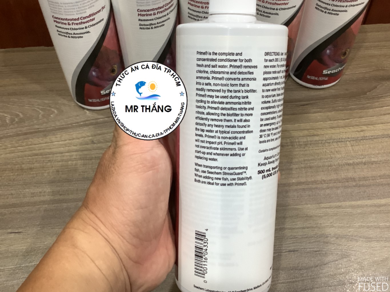Seachem Prime 250ml; 500ml (dung dịch khử Clo, Cloramin; NH3, NO2, NO3 cho nước)