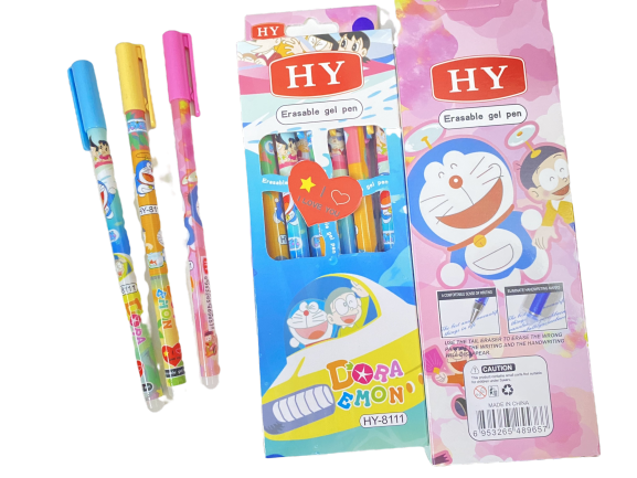 Bút bi xóa được-Giá rẻ - Hộp 12 cây - Mực xan/tím/đen