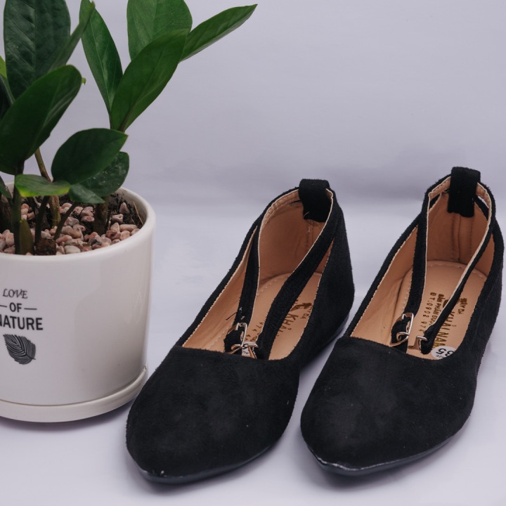 Giày búp bê quai đen thời trang_[Giá gốc tận xưởng]