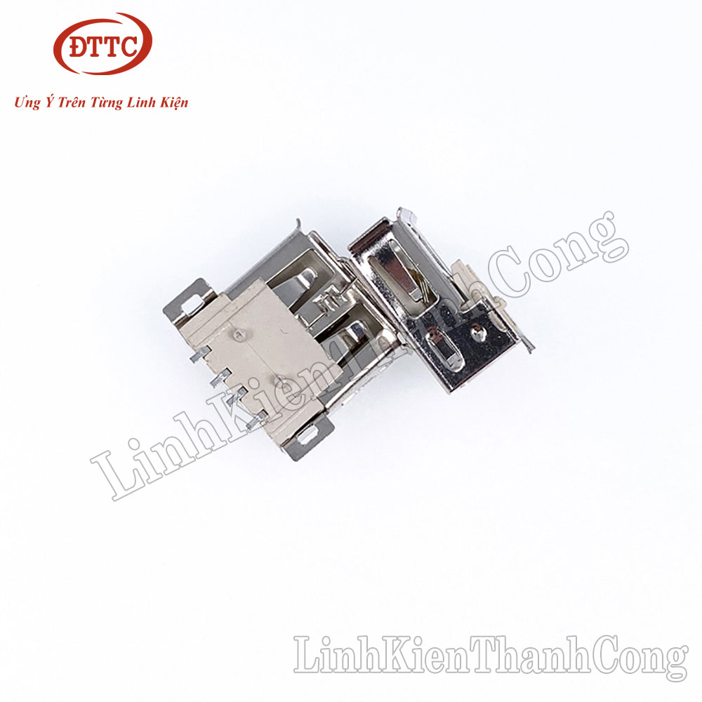 Cổng usb cái 2.0 type a 4 chân loại dán smd