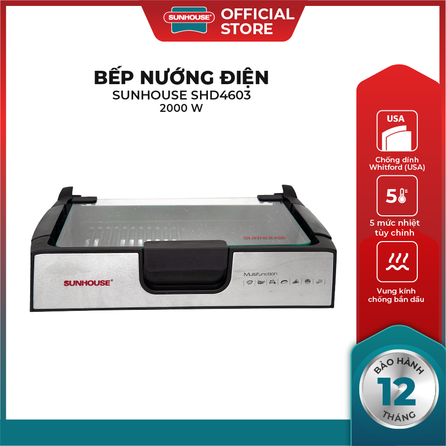 Bếp nướng điện Sunhouse SHD4603