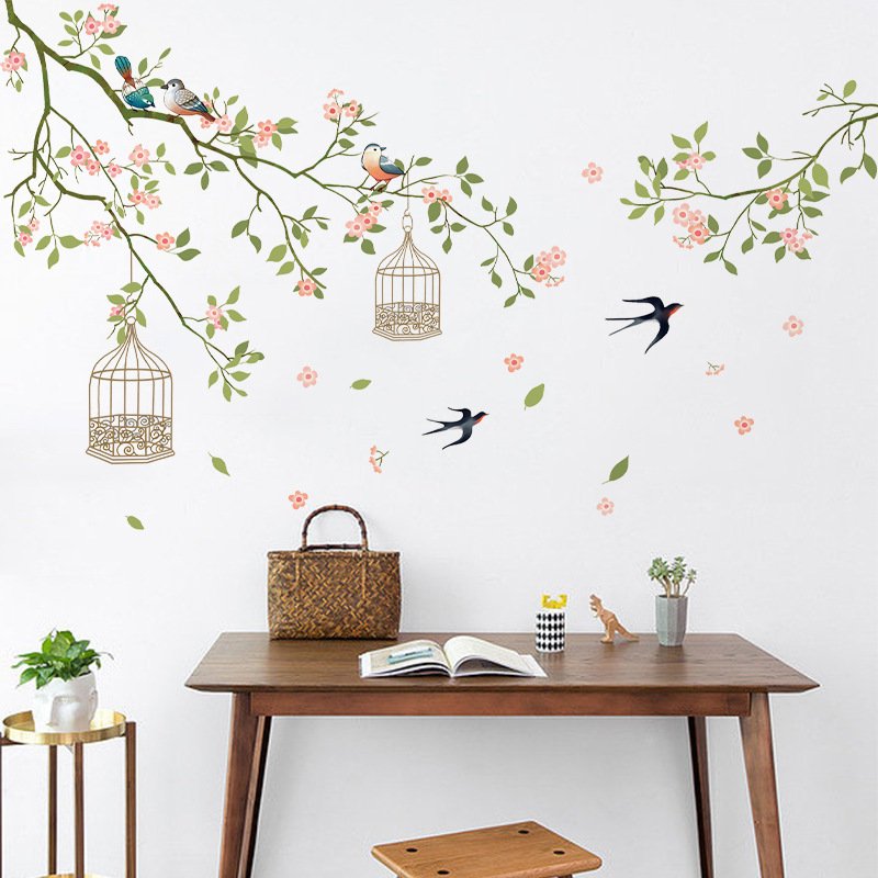 Tranh decal dán tường CHIM ÉN - Tranh dán tường