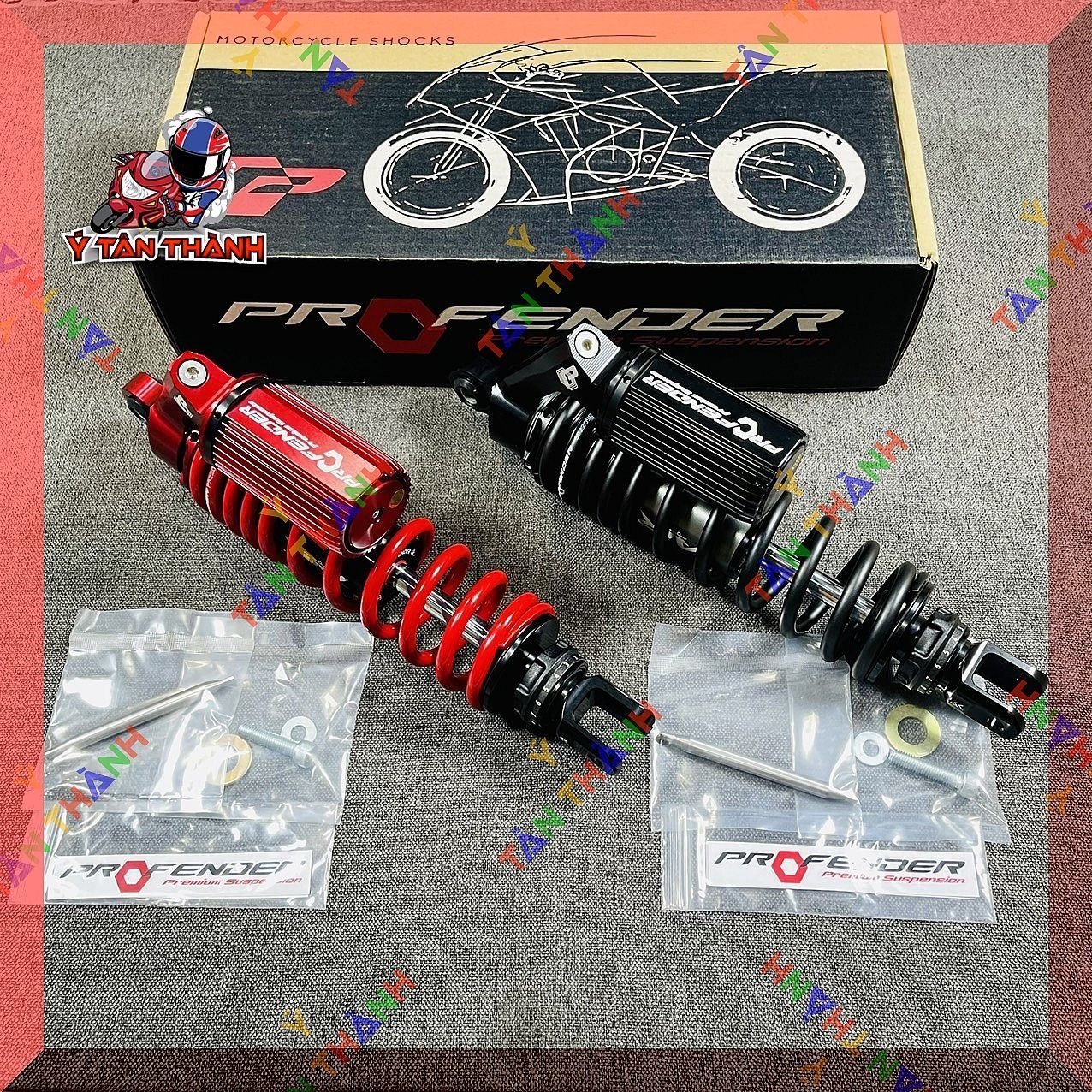 Phuộc Profender vario bình dầu trên