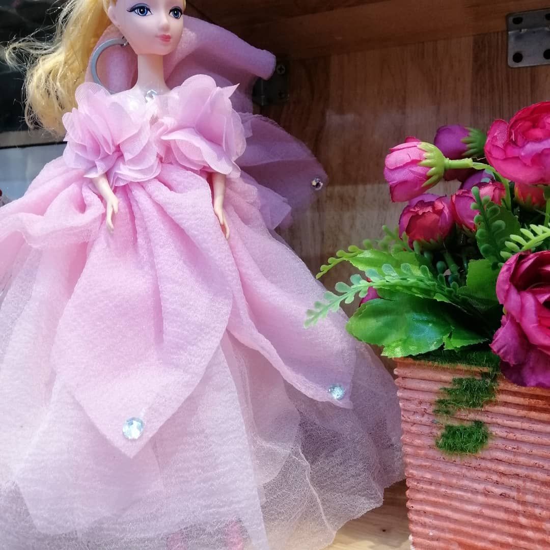 BÚP BÊ VÁY HỒNG SIZE 30CM