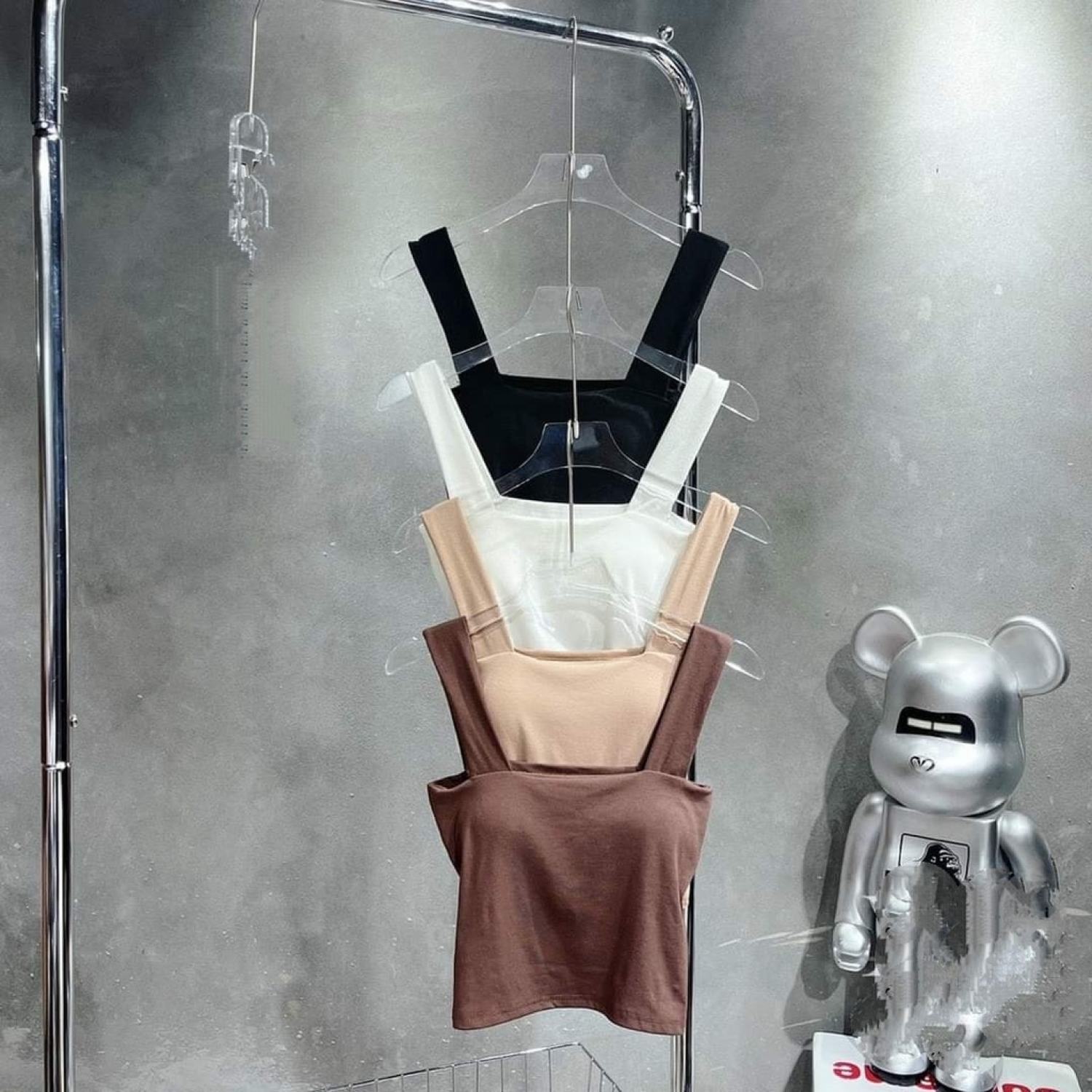 Áo Hai Dây Bản To Dáng Crotop Bozip