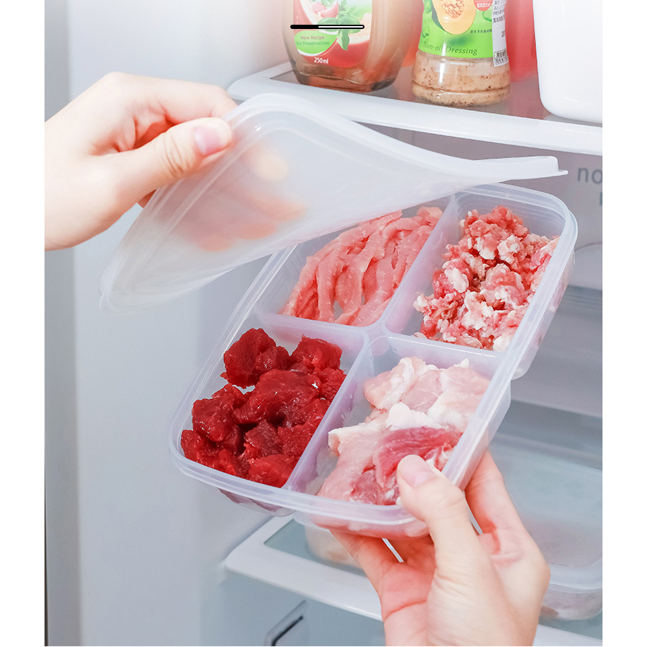 Safe convenient 4 layers plastic food container