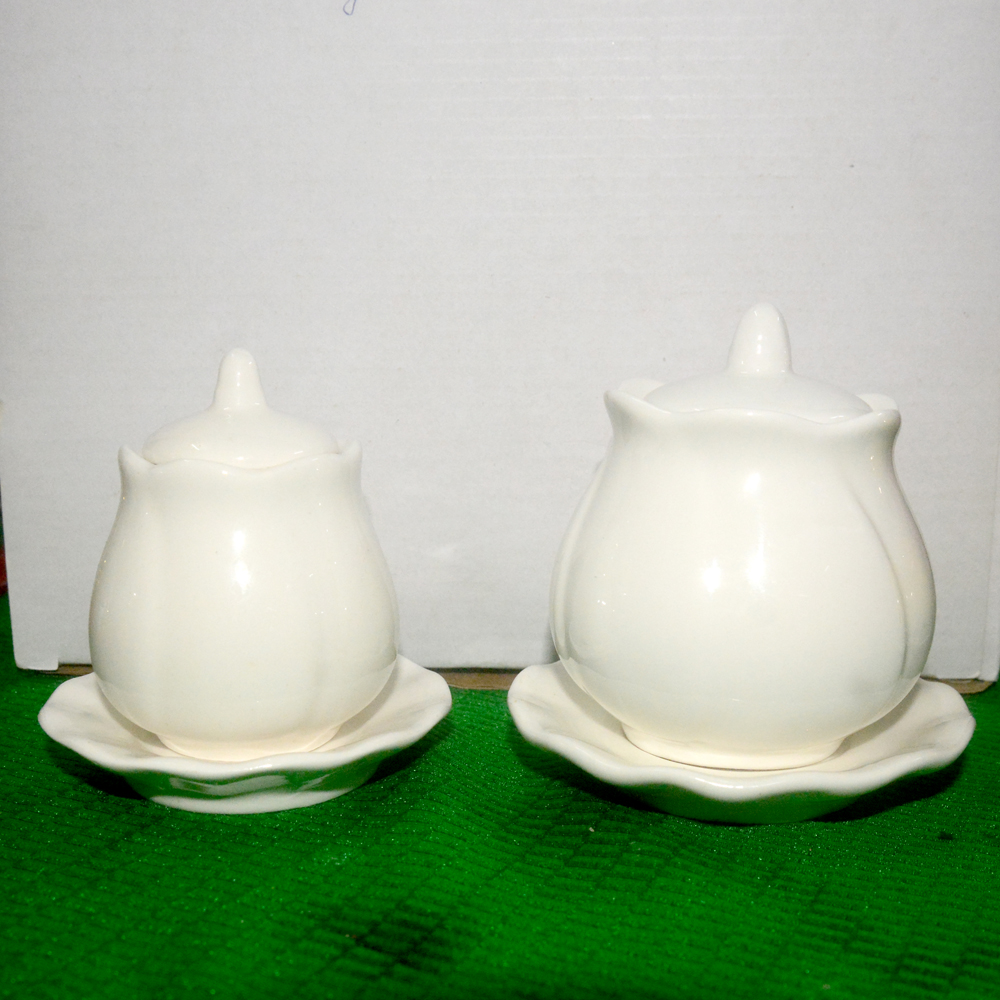 Ly nước thờ cúng hoa sen-Ly thờ Phật-Thần tài-Ly nước Pha lê