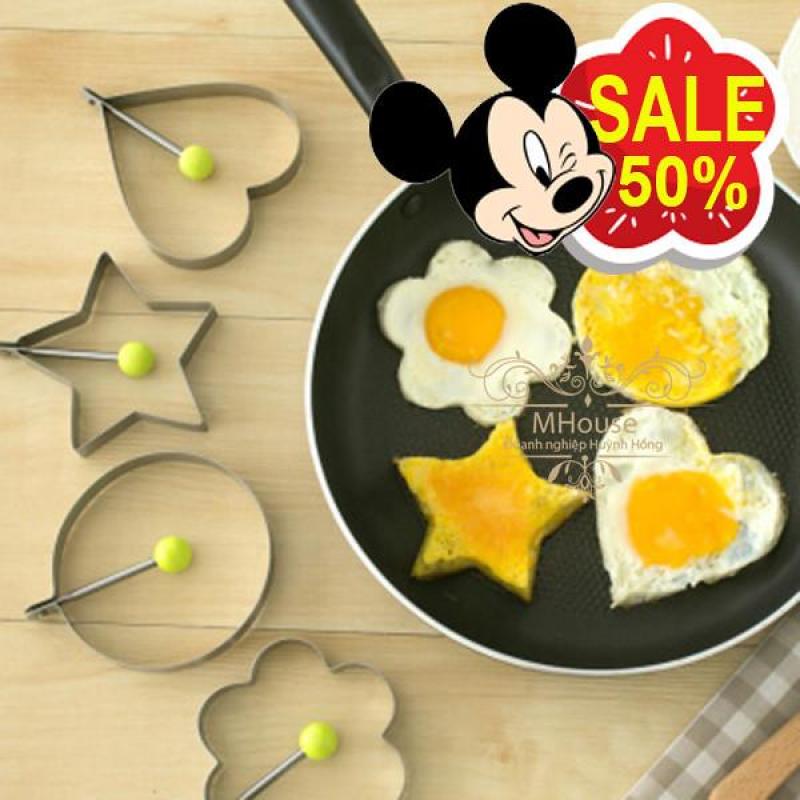 Bảng giá Combo 4 Khuôn Inox Tạo hình trứng, bánh,cơm. Điện máy Pico