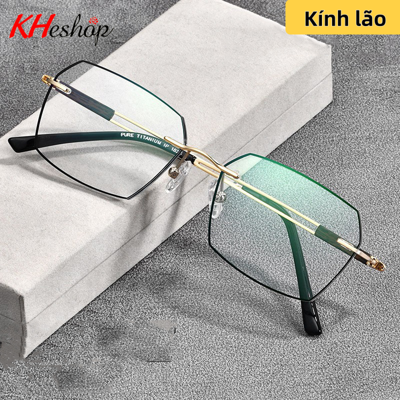 Kính lão trẻ trung dành cho người Trung Niên bị Viễn thị form không viền mã Y5213