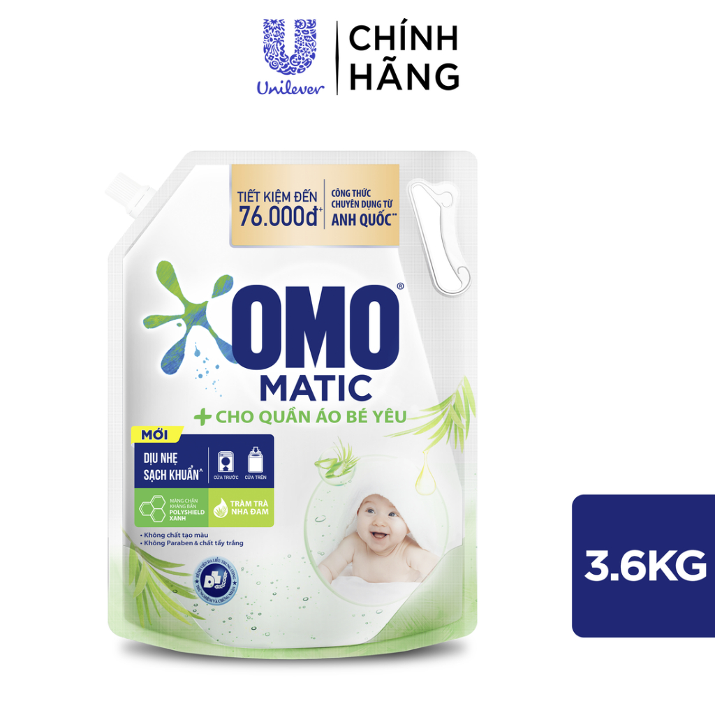 Túi nước giặt OMO Matic 3,6kg/ 3,9Kg