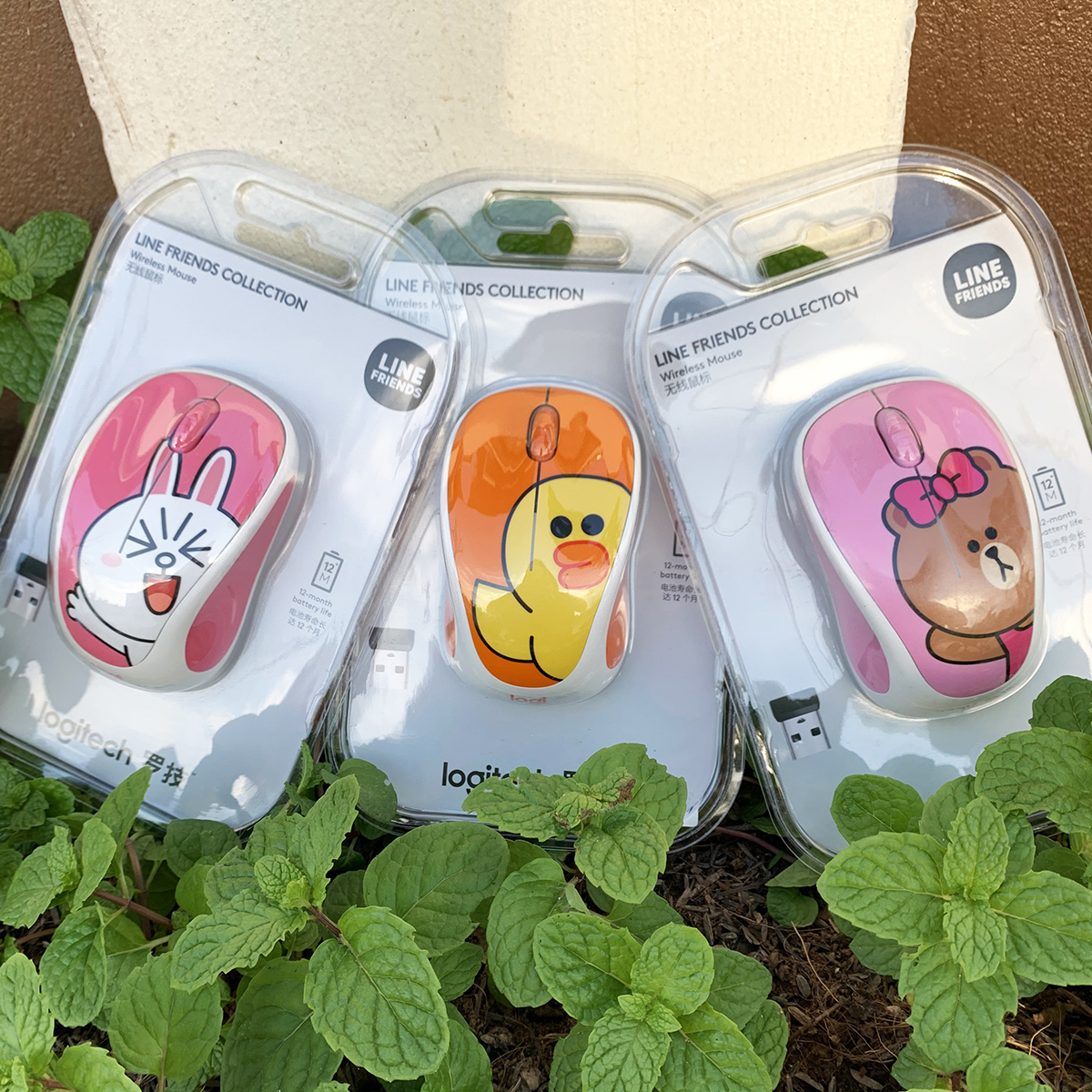 Chuột Logitech Line Friends không dây