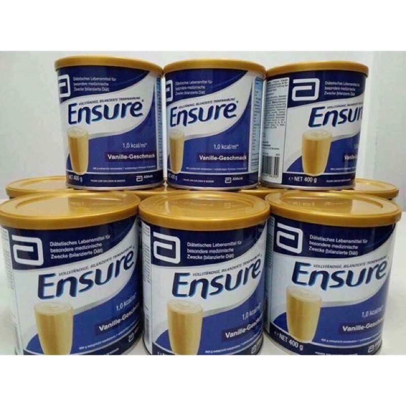 Sữa Ensure Đức 400g Hương Vanilla date T8/2024