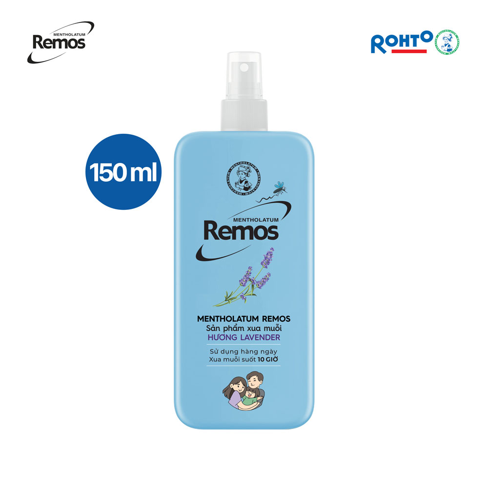 Dung dịch chống muỗi Rohto Metholatum Remos Hương Lavender 150ml