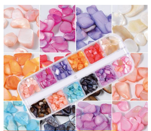 Đá xà cừ 12 màu trang trí resin