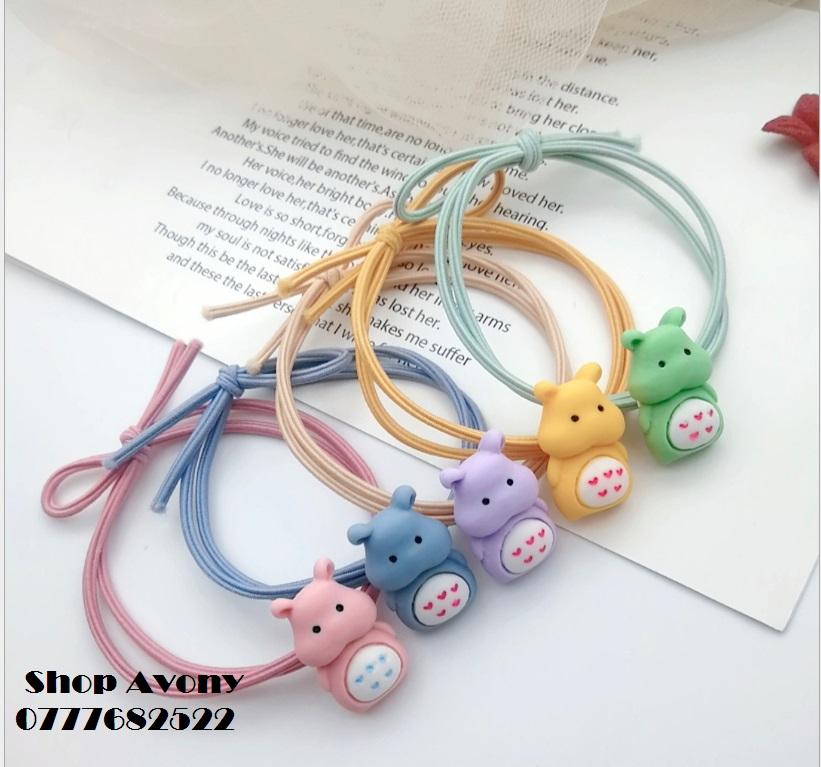 [HCM]combo 5 dây cột tóc trẻ em đính hình dễ thương