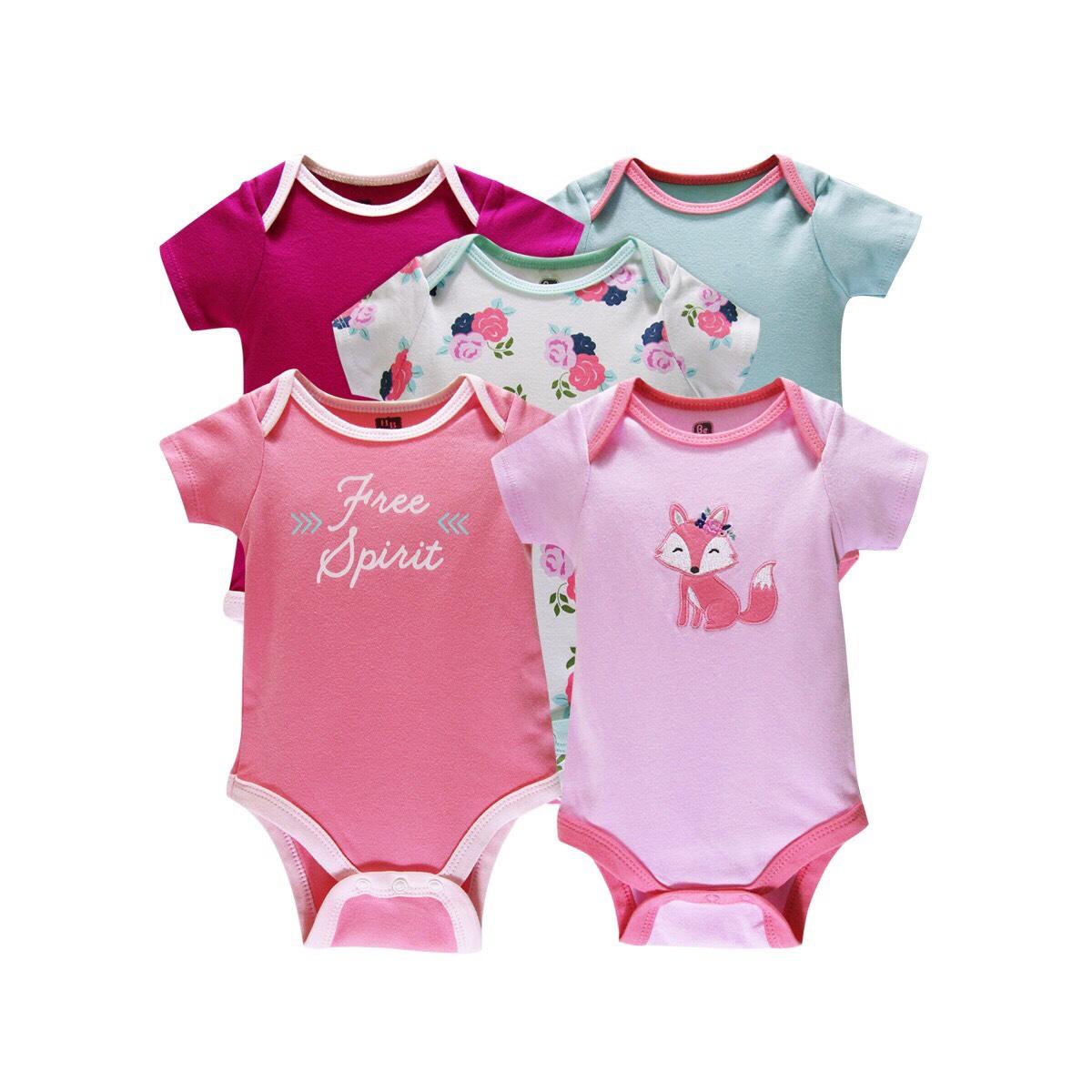 [HCM]Combo 5 bộ body Suit cho bé gái
