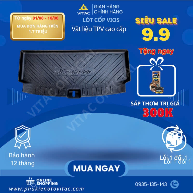 Lót cốp tràn viền Mitsubishi Xpander, Xpander cross 2018-2023