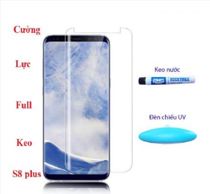 Kính cường lực full keo UV Galaxy S8/s8 Plus/s9/s9+/note8/note 9/note 7fe/s7E Công nghệ mới