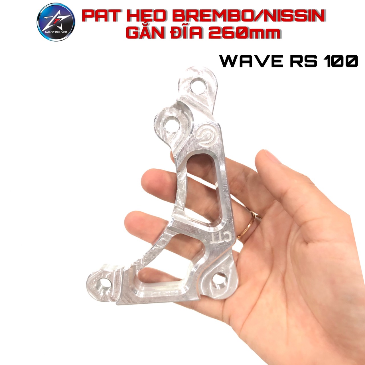 [HCM]PAT HEO BREMBO/NISISN GẮN ĐĨA 260MM CHO WAVE RS 100