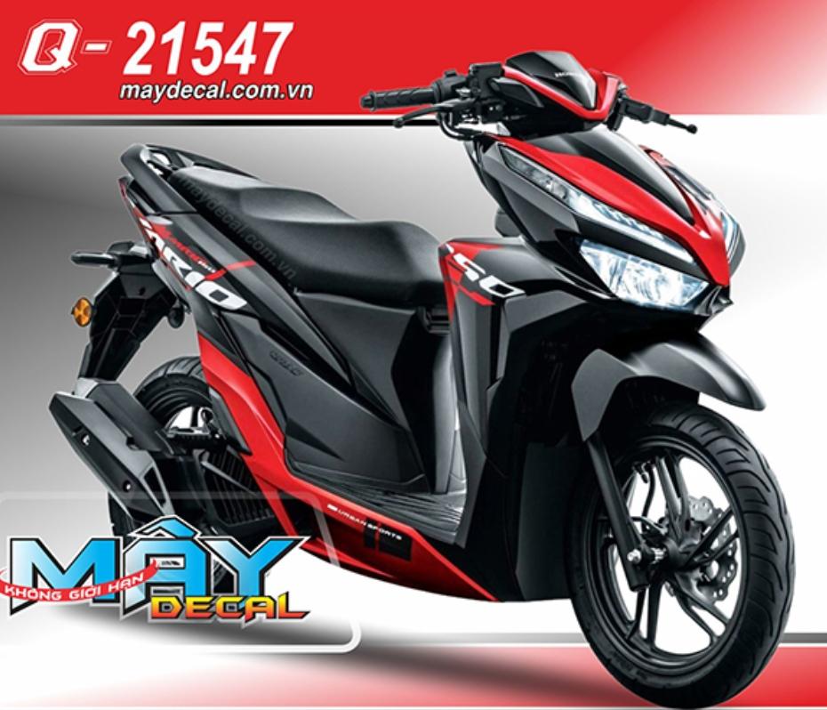Tem rời Vario 150 đỏ đen 2018