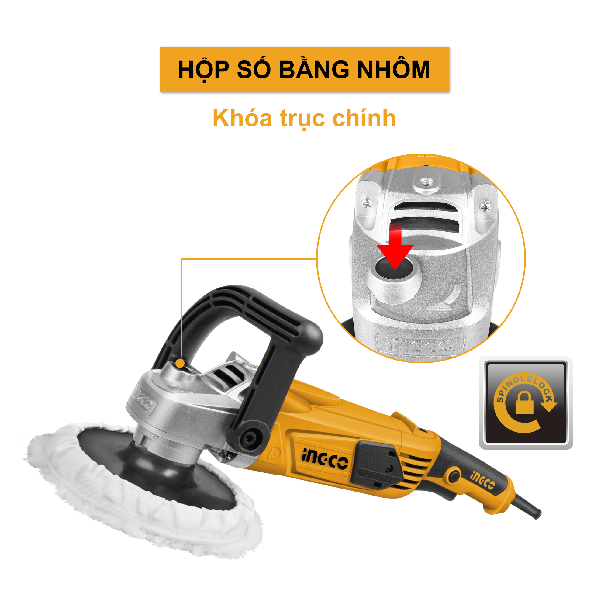 Máy đánh bóng 1400W INGCO AP14008