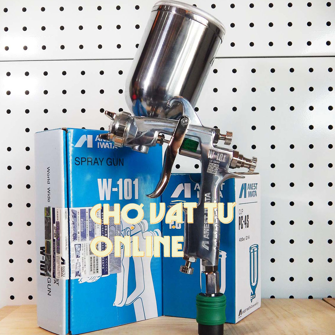 Súng phun sơn Iwata W101 chuyên phun sơn xe máy với béc phun 1.3mm - Hàng loại 1