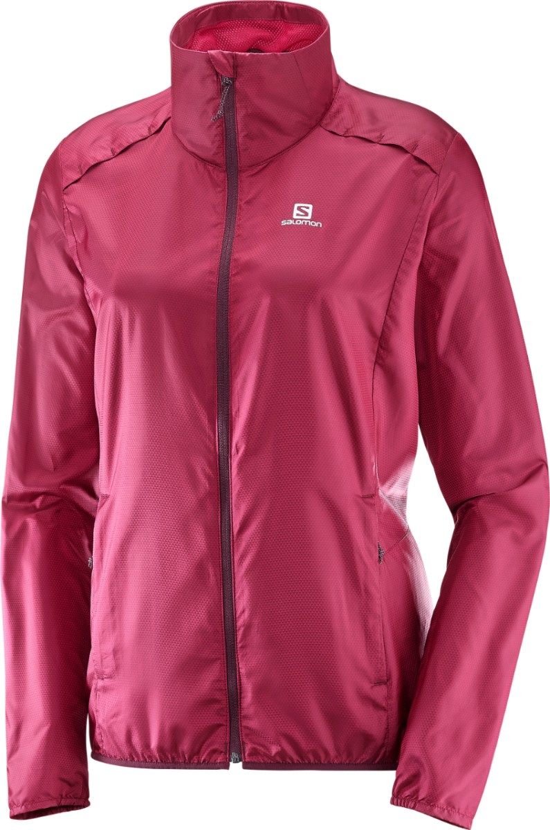 Áo gió thể thao nữ salomon agile jacket w beet red - l39751300