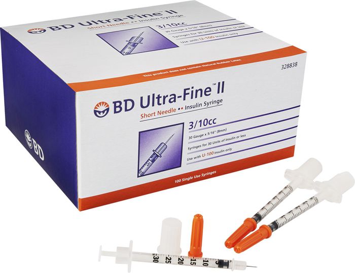 Bơm Kim Tiêm Tiểu Đường Insuline BD 0,3 ml