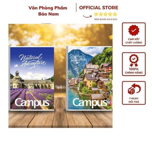 Vở kẻ ngang Campus có chấm 200 trang Adventure